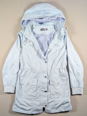Light Blue Womens Raincoat by Bloggerlove Size Small